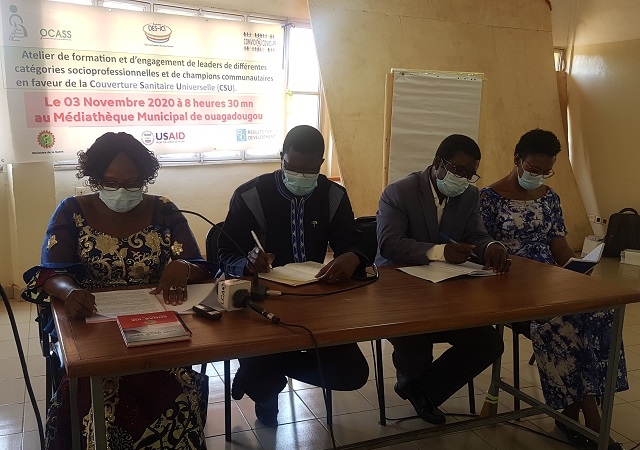 Couverture sanitaire universelle au Burkina : Les acteurs de la socit civile passent en revue tout le systme de sant - 4 novembre 2020  Ouagadougou (Burkina Faso)