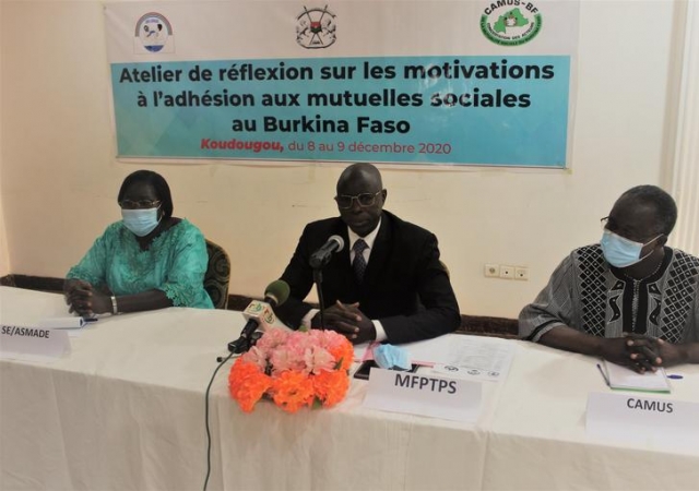 Atelier sur les motivations  l'adhsion aux mutuelles de sant burkinabs - 8 et 9 dcembre 2020  Koudougou (Burkina Faso)